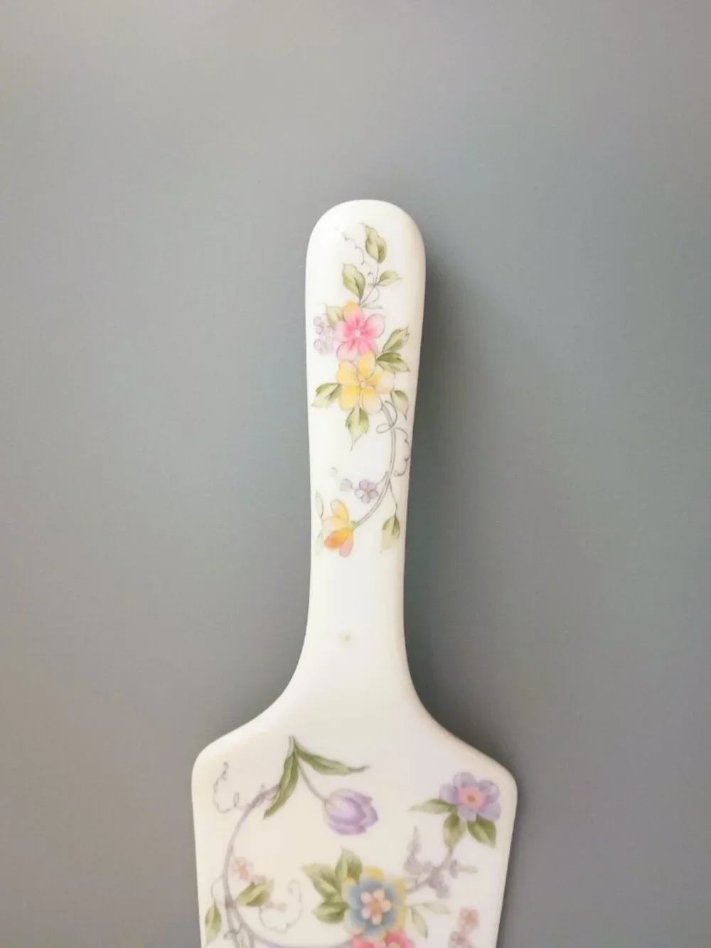 Vintage Andrea by Sadek Cake Server Floral Porcelain